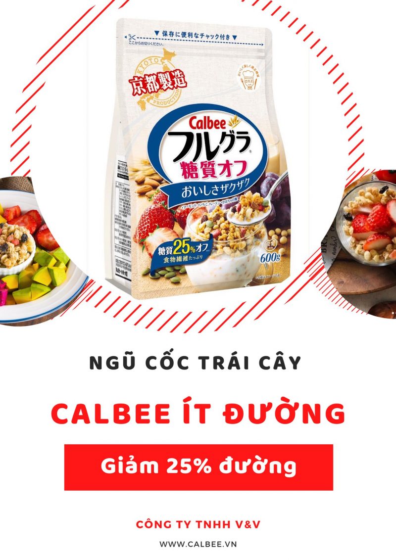 Ngũ cốc Calbee ít đường