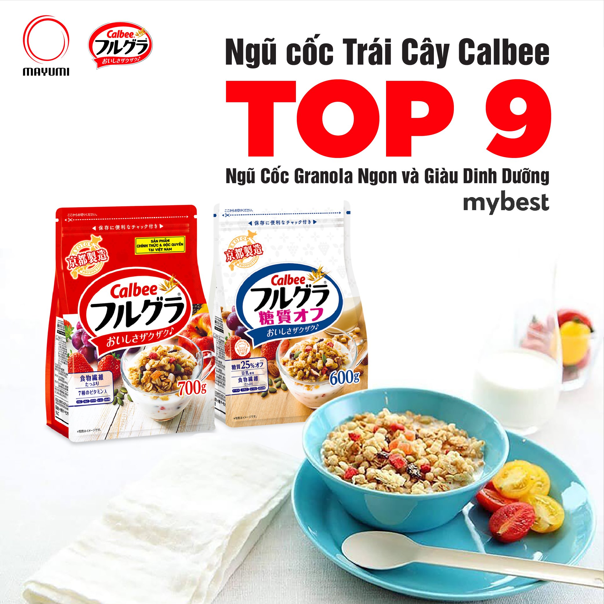 top 9 ngũ cốc granola