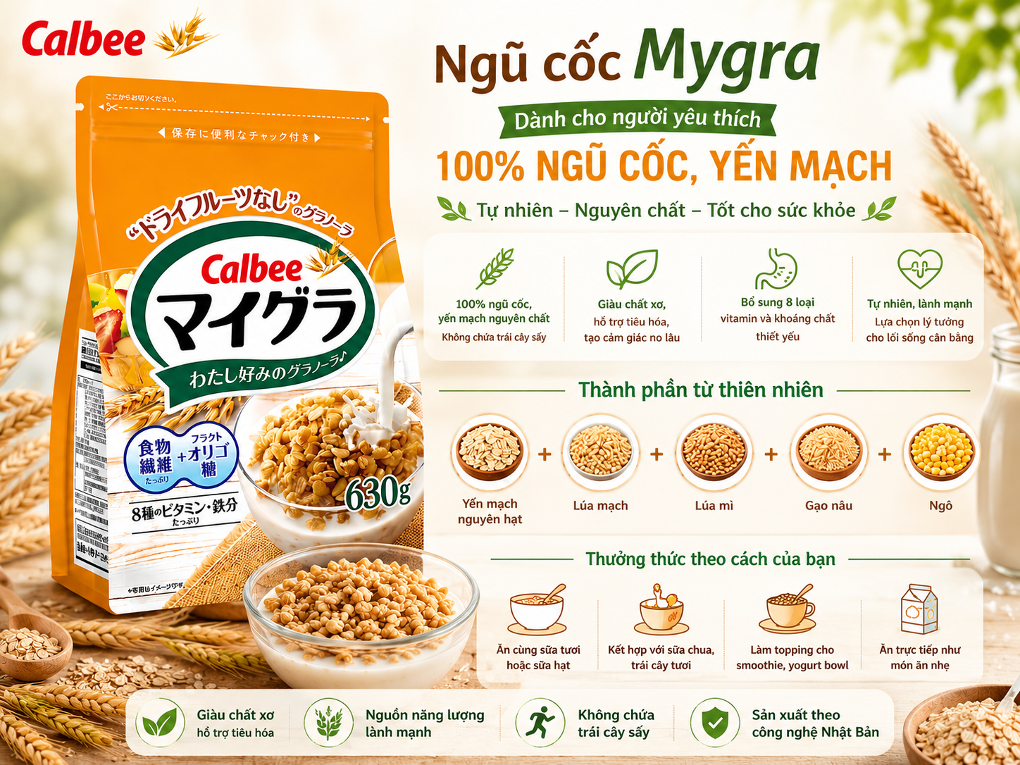 Ngũ cốc Mygra Calbee