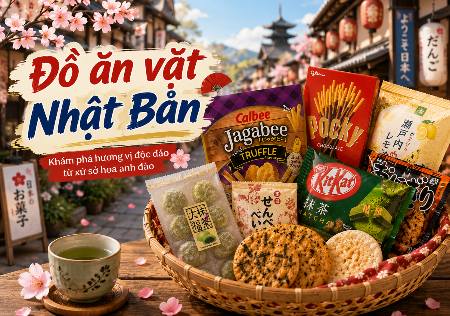 Đồ ăn vặt Nhật Bản