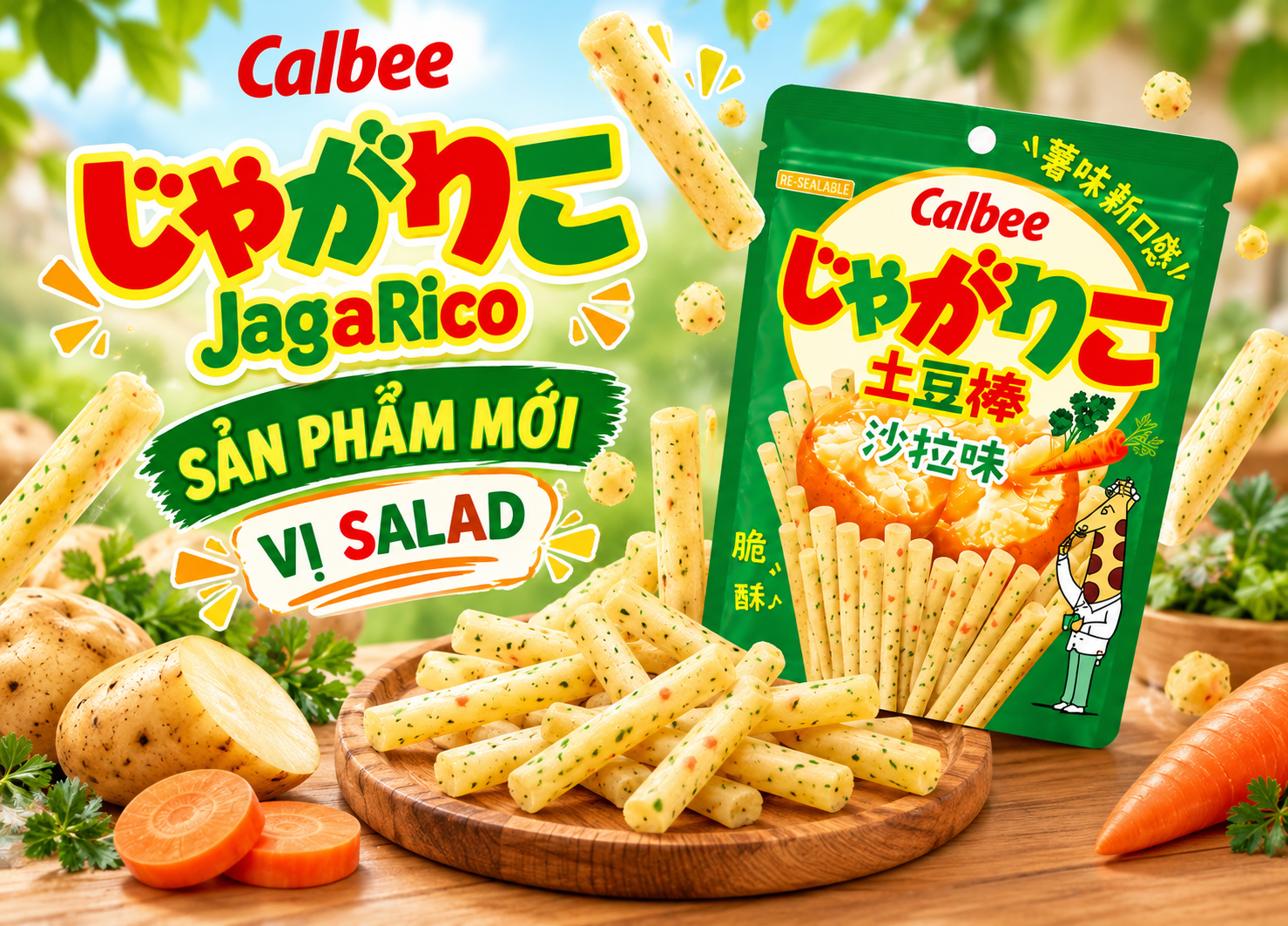 Snack khoai tây Jagarico